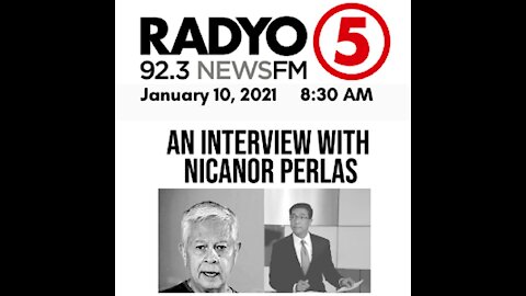 Ted Failon with DJ Chacha - Interview of Nicanor Perlas (Jan. 10, 2022)