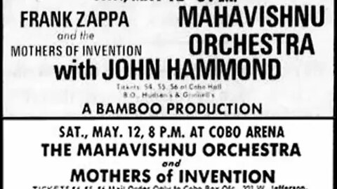 Zappa & the Mothers @ Detroit's Cobo Hall, May 12, 1973