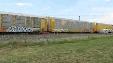 CSX Autorack Train from Sterling, Ohio 8/15/2020