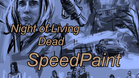 Night of Living Dead Poster SpeedPaint #SpeedPainting