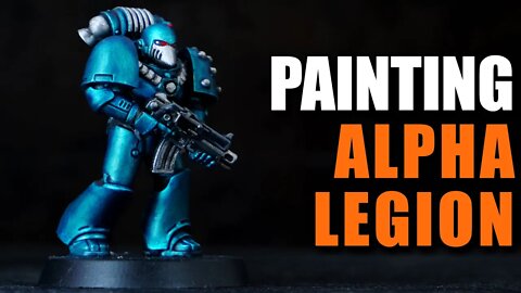 How to paint ALPHA LEGION space marines | Horus Heresy | 20th Legion