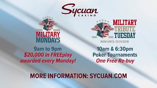 Sycuan Casino shows their appreciation for the military and their spouses!