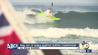 Sufers dominate waves at World Adaptive Surfing Championship