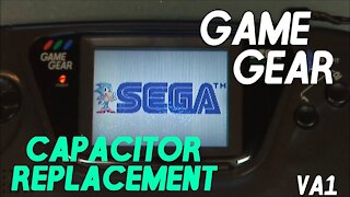 006 - Sega Game Gear Repair VA1 837-9024 2110 - Capacitor Replacement