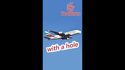 Emirates A380 with hole in fuselage 🇦🇺