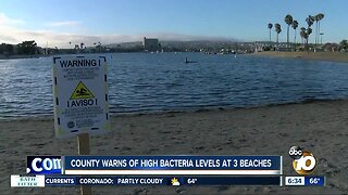 Beachgoers warned of high bacteria level at San Diego beaches