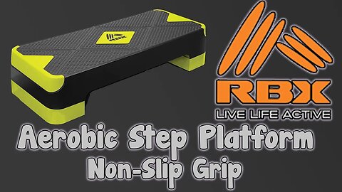 RBX Aerobic Step Platform with Non-Slip! Save Your Ankles! They'll Appreciate You!