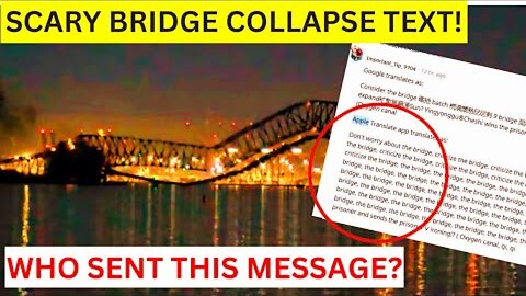 ALL LIES! Baltimore Bridge Collapse Was Planned!! CONSPIRACY EXPOSED!