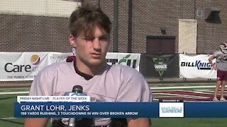 FNL Player of the Week: Grant Lohr, Jenks