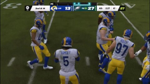Most Realistic All Madden CPU vs CPU Gameplay You Will Ever Watch PS5 60fps (P - Mode) Rams@Eagles