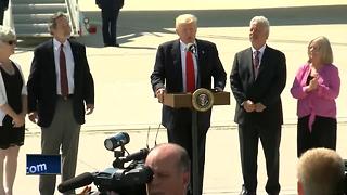 President Trump talks health care, workforce during Wisconsin visit