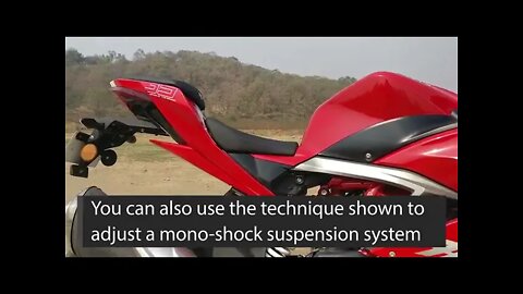 How to adjust your motorcycle rear suspension spring for pre load