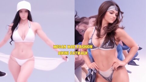 Megan Mae fashion bikini catwalk