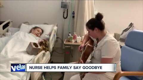 Medina nurse performs heartwarming song for patient being moved to hospice care