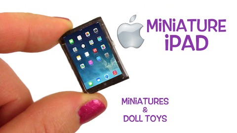 Miniature Apple iPad DIY tutorial