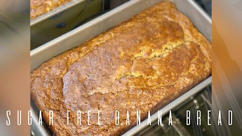 Moist & Soft Sugar Free Banana Bread Recipe