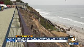 Residents fear iconic beach could lose its charm