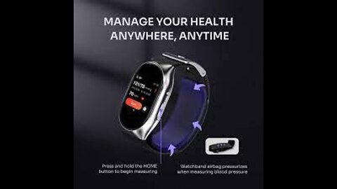 YHE BP Doctor Pro Health Smartwatch Inflatable Cuff for Blood Pressure!