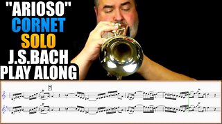 "Arioso" CORNET SOLO Sheet Music PLAY ALONG - Johann Sebastian Bach