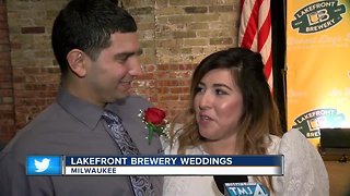 Lakefront Brewery hosts weddings on Valentine's Day