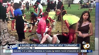 Several injured by lightning during PGA golf tournament