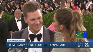 Tom Brady ejected from Tampa park closed because of pandemic