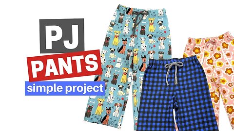 How To Make PJ Pants // Super Simple Sewing Tutorial
