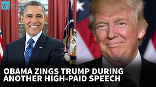Report: Obama Zings Trump During Another High-Paid Speech