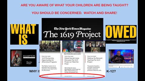 Project 1619 Part One is in full pushout mode to your children's schools with help from the Pulitzer Center