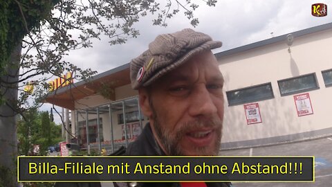 Billa-Filiale mit Anstand ohne Abstand!!!