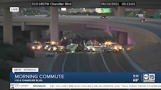 Milk tanker crash shuts down area near I-10/Loop 202 ini Chandler