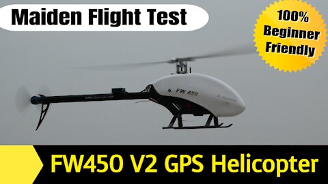 FlyWing FW450 V2 H1 GPS 3D RC Helicopter Flight Testing