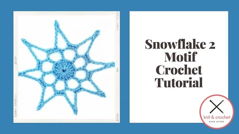 Left Hand Motif of the Month December 2014: Snowflake 2 Crochet Tutorial
