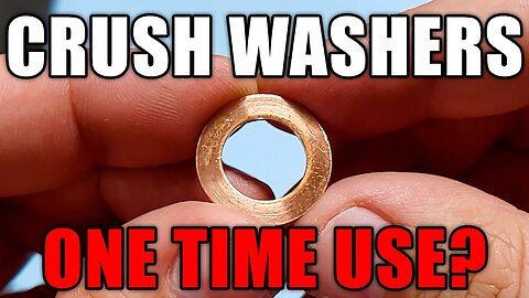 Can Crush Washers Be Reused? How Much Do They Crush?