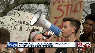 Hundreds of Omaha Central students walkout