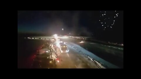 Canadians Set Off Fireworks For World's Longest Freedom Truck Convoy