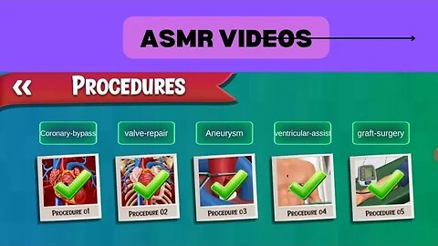 ASMR || Coronary bypass valve Repair ||Graft Surgery
