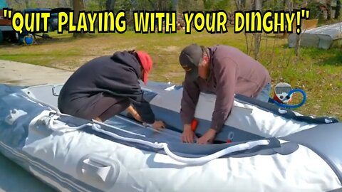 Unpacking and Setting Up New BRIS 10'8" Dinghy/Tender Inflatable Boat ||Episode #45||