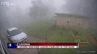 Severe weather leaves families in the dark across metro Detroit