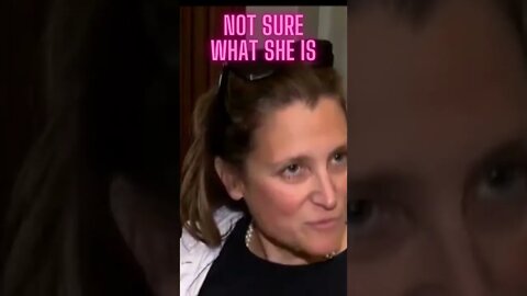 Im a feminist, OBVIOUSLY, Chrystia Freeland responds #shorts