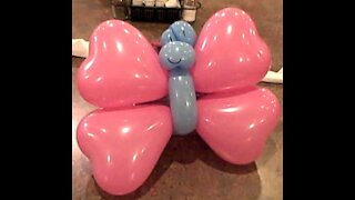 Heart Butterfly balloon tutorial