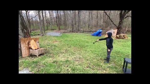 Agent Alex (Training Kids for Focus & Fun): First Successful Day of Throwing Axes