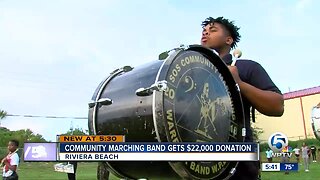 Community marching band gets $22,000 donation