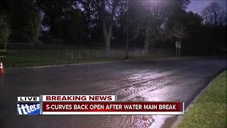 S-Curves reopen after early morning water main break