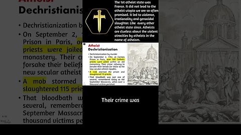 Atheist state atrocities - Dechristianising by murder #shorts