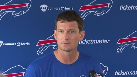 Buffalo Bills offensive coordinator Ken Dorsey speaks on day two of training camp