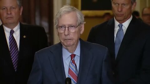 WTF! What Just Happened? McConnell FREEZES, Is Escorted Away From Presser