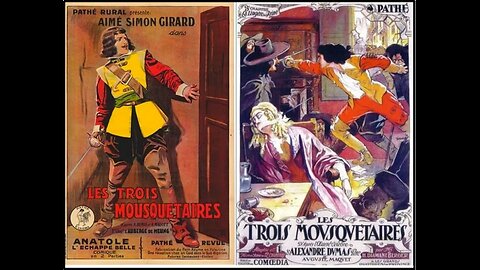 LES TROIS MOUSQUETAIRES (1921)--black & white, soon to be tinted. 8 of14 chapters