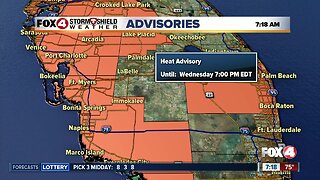 Heat Advisories issued in several Southwest Florida counties