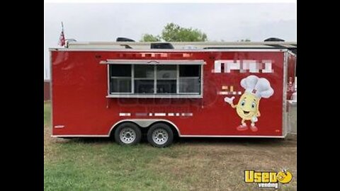 Barely Used - 2021 8.5' x 20' Freedom Kitchen Food Concession Trailer with Pro-Fire System for Sale